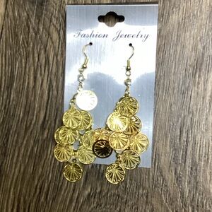 Fashion Jewelry Gold Coin Earrings